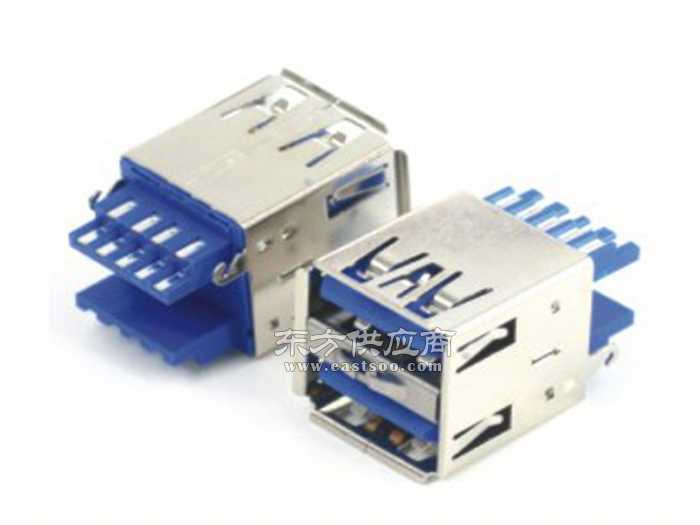 大量供應(yīng)USB3.0 A型180度焊線式雙彈片電腦連接器 電子真空器件制造的關(guān)鍵組件